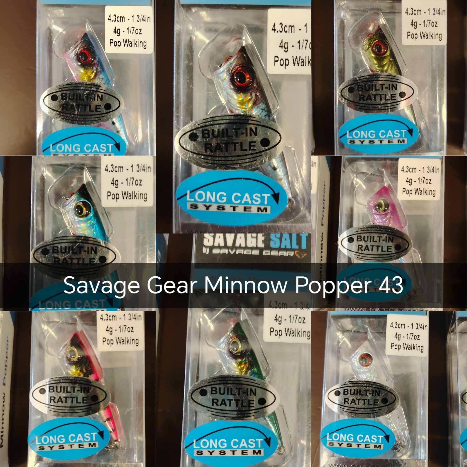 Savage Gear SG 3D Minnow Popper43 4,3cm 4g