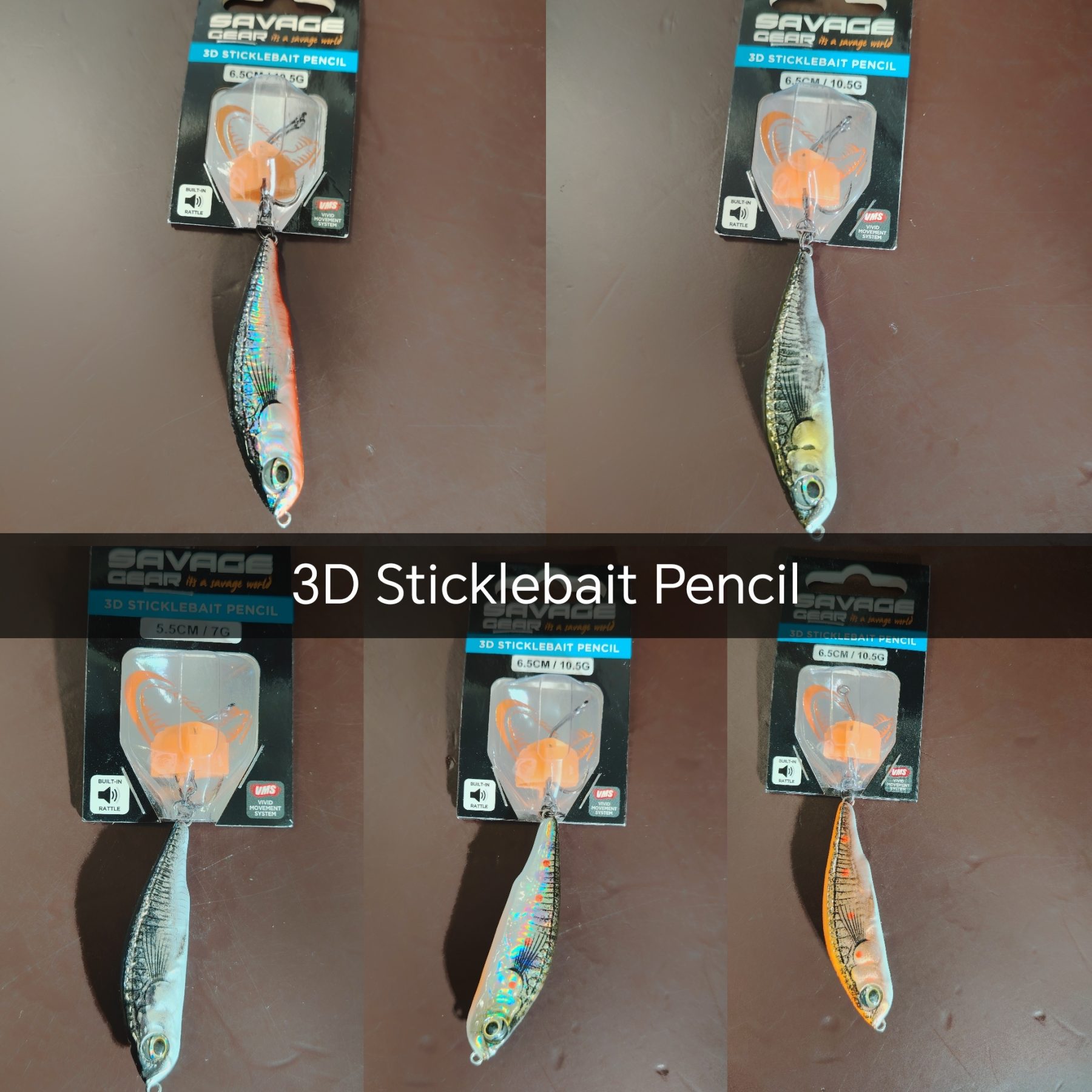Savage Gear 3D Sticklebait Pencil 5,5cm 7g/ 6,5cm 10,5g