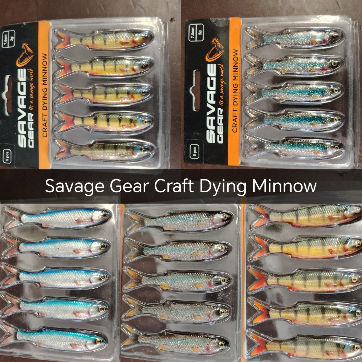 Savage Gear Craft Dying Minnow Gumihalak 7,5cm 2g/ 10cm 5,5g