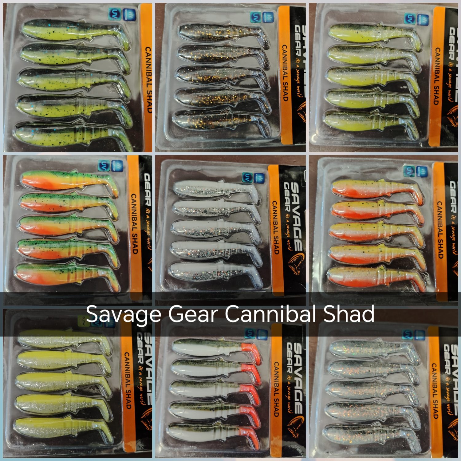 Savage Gear Cannibal Shad gumihalak 6.8 cm 3g/ 10 cm 9g/ 12.5 cm 20g/ 15 cm 33g