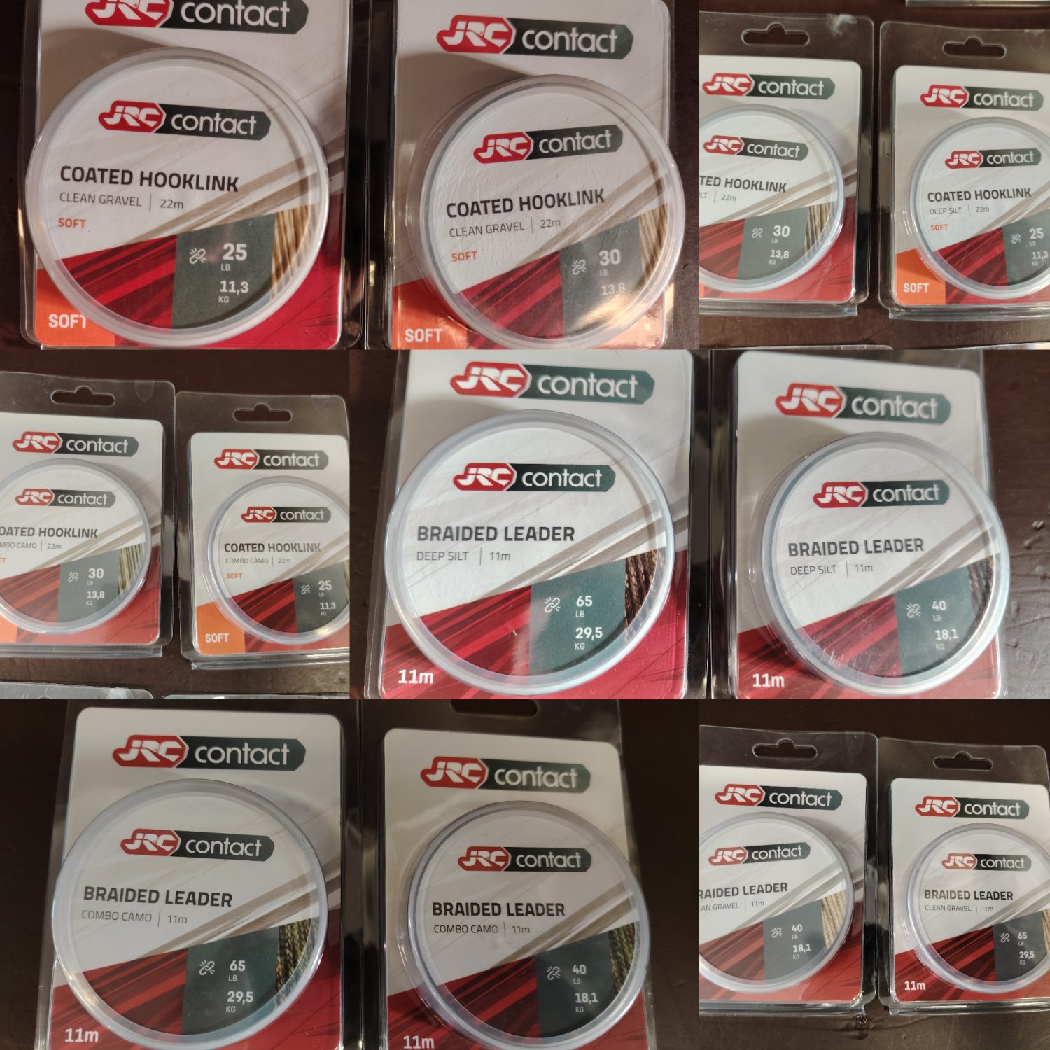JRC Hooklink, Soft Coated Braid és Braided Leader (Előkezsinórok)