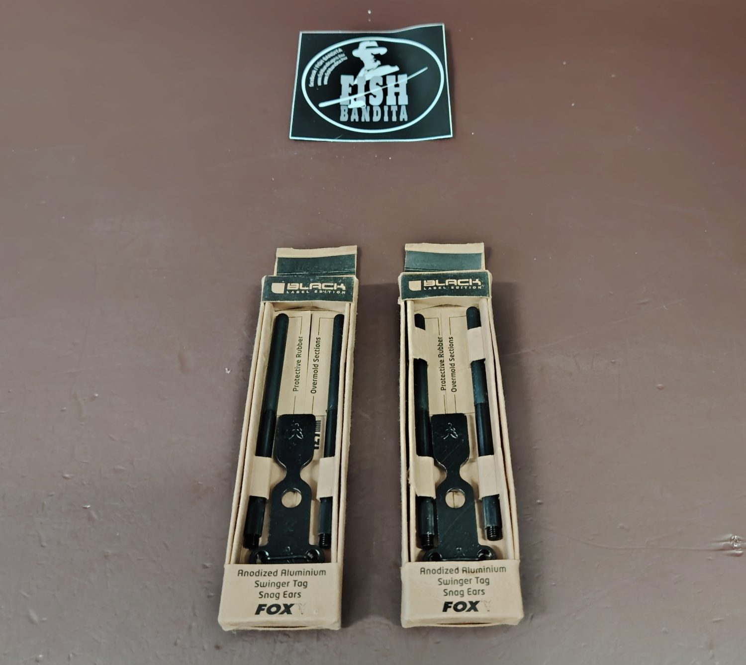 FOX Black Label Anodized Aluminium Swinger Tag Snag Ears