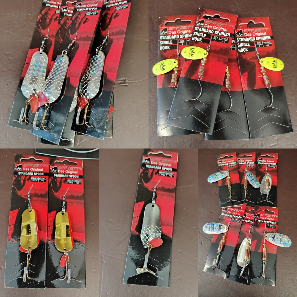 DAM Effzett Standard Spinner (Körforgó villantó) és Spoon (Támolygó villantó)