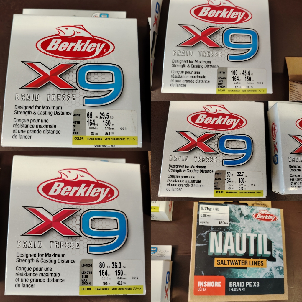 Berkley X9 és Nautil fonott zsinórok